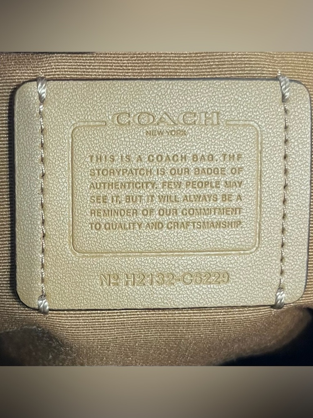 2021 Coach Kacey Leather Satchel– Beige/Tan – Style C6229 - Picture 9 of 11